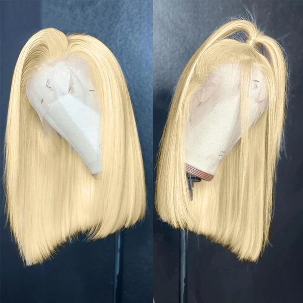 613 STRAIGHT BOB 13x4 LACE FRONTAL REMY HAIR WIG - Image 6