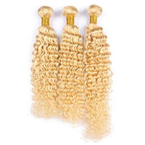 613 COLOR CURLY WAVE HUMAN HAIR BUNDLES