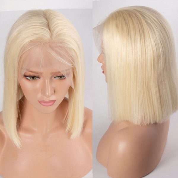 613 STRAIGHT BOB 13x4 LACE FRONTAL REMY HAIR WIG - Image 2