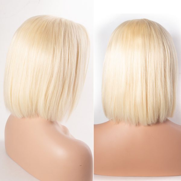 613 STRAIGHT BOB 13x4 LACE FRONTAL REMY HAIR WIG - Image 3
