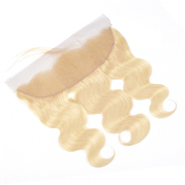 BLONDE #613 13x4 REGULAR SWISS LACE REMY HAIR FRONTAL STRAIGHT/BODY WAVE - Image 8