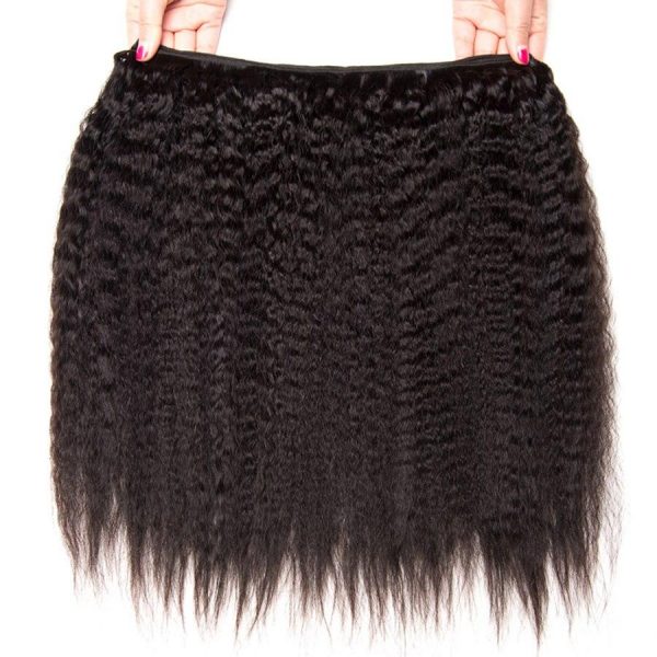 KINKY STRAIGHT HAIR BUNDLE NATURAL COLOR - Image 7