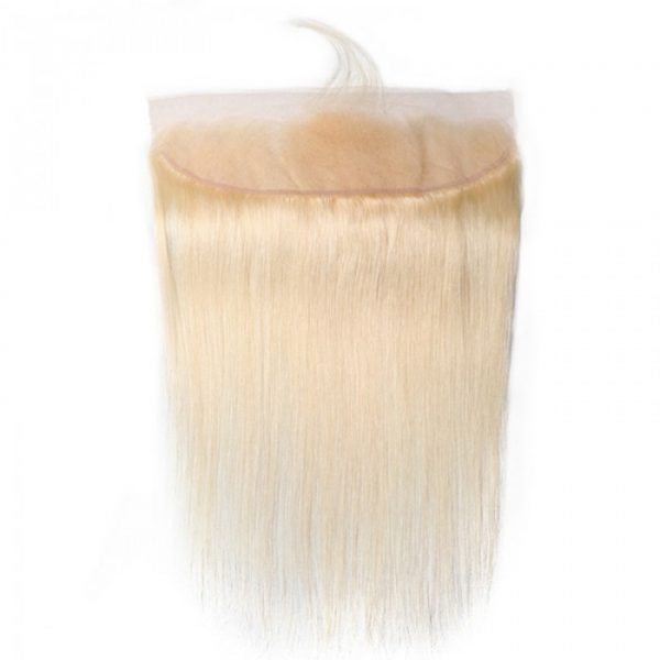 BLONDE #613 13x4 REGULAR SWISS LACE FRONTAL RAW VIRGIN HAIR STRAIGHT/BODY WAVE - Image 4