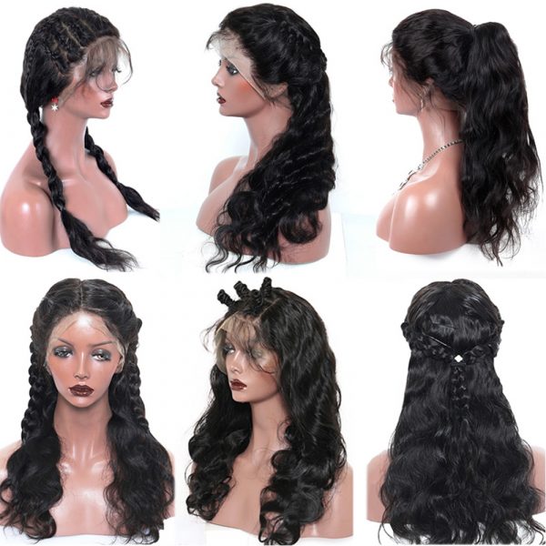 FULL LACE WIG SWISS TRANSPARENT LACE REMY HAIR ALL TEXTURE - Image 3