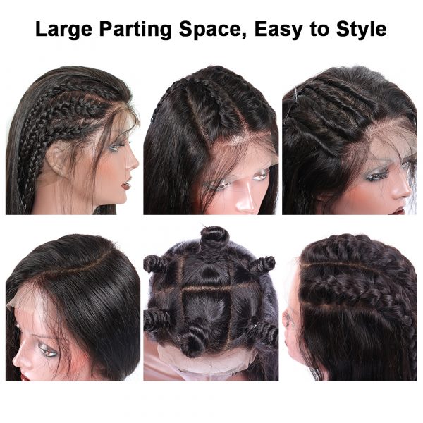 FULL LACE WIG SWISS TRANSPARENT LACE REMY HAIR ALL TEXTURE - Image 2