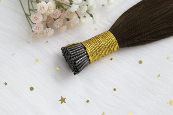 I TIPS HAIR EXTENSTION PREMIUM HAIR DARK COLOR 50g - Image 2
