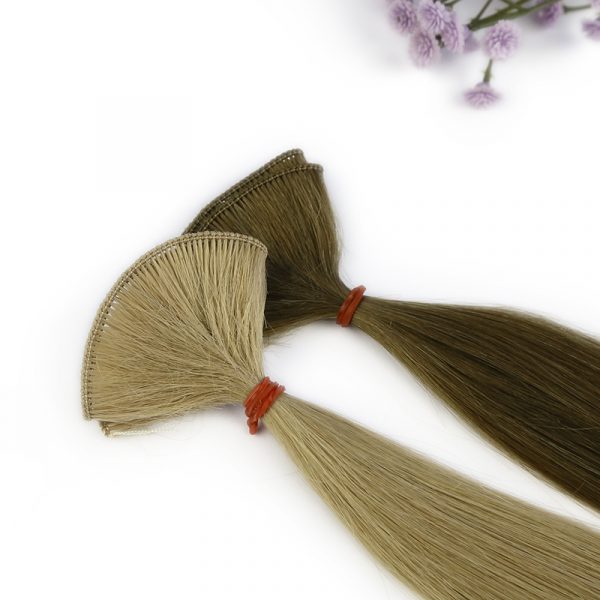 HANDTIED WEFTS PREMIUM HAIR EXTENSION DARK COLOR 100g - Image 2