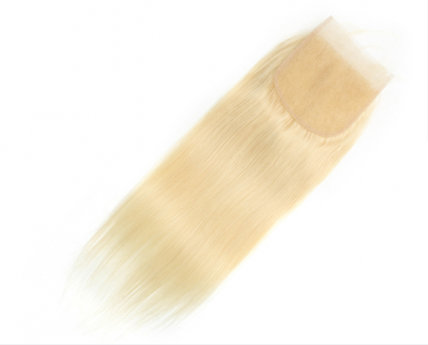 BLONDE 613 COLOR RAW HAIR VIRGIN HAIR STRAIGHT 5x5 LACE CLOUSURE - Image 2