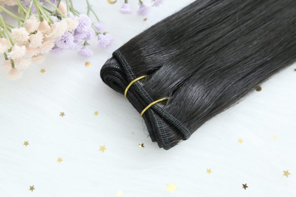 LACE CLIP-IN PREMIUM HAIR EXTENSION SOLID DARK COLOR - Image 3