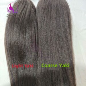 LIGHT YAKI/COARSE YAKI Hair Texture CHINESE RAW HAIR VIRGIN HAIR BUNDLE NATURAL COLOR