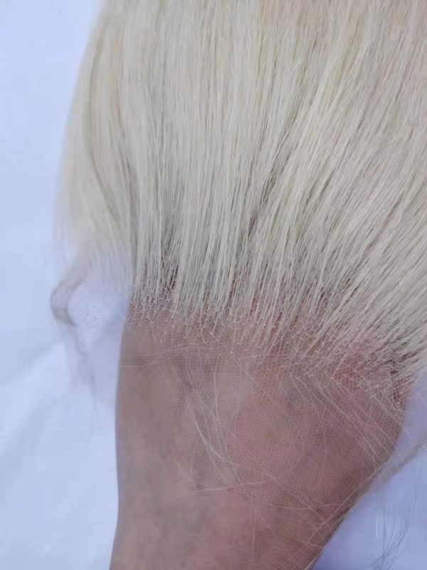 BLONDE #613 5X5 HD LACE REMY HAIR CLOSURE STRAIGHT/BODY WAVE - Image 2