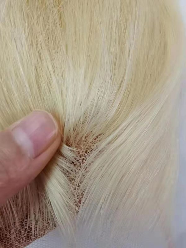 BLONDE #613 5X5 HD LACE REMY HAIR CLOSURE STRAIGHT/BODY WAVE - Image 3