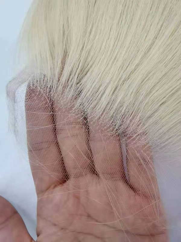 BLONDE #613 5X5 HD LACE REMY HAIR CLOSURE STRAIGHT/BODY WAVE