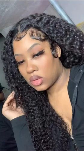 Click to view full screen CUSTOM WIG REMY HUMAN HAIR NATURAL COLOR ALL TEXTURES photo review