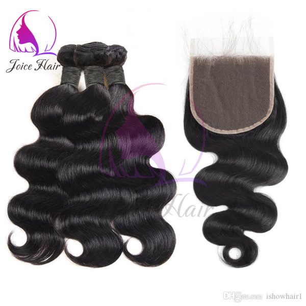 5x5 HD Lace Closure with 3/4 Bundles Deal Raw Virgin Human Hair All Textures - Image 2
