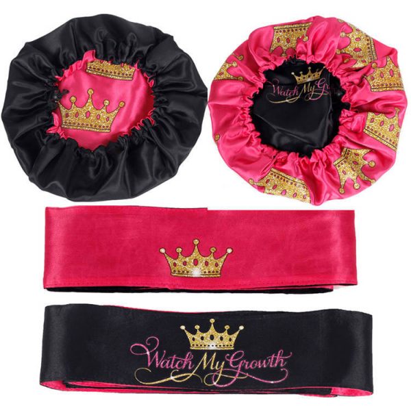 Custom Logo Satin Bonnets For Sleeping Use Personalised Design - Image 2
