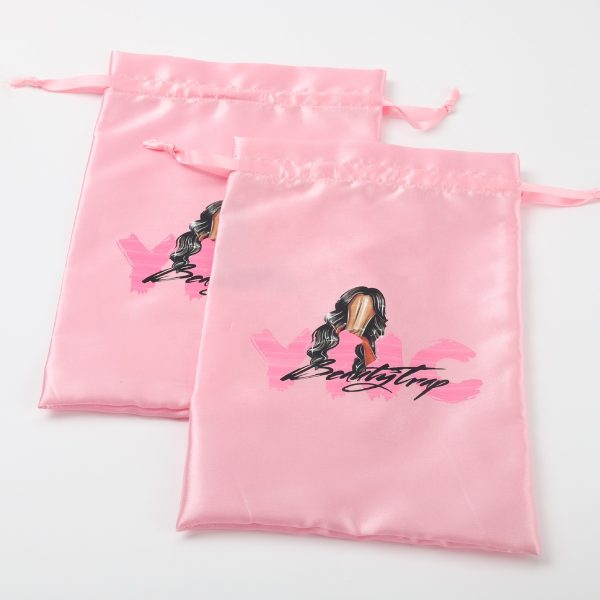 Custom Logo Satin Bags For Hair Wigs/Bundles/Extensions - Image 3