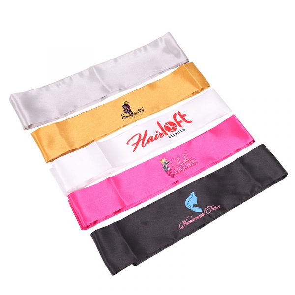 Custom Logo Satin Edge Wrap For Hair Extensions - Image 2