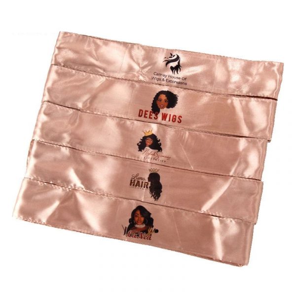 Custom Logo Satin Edge Wrap For Hair Extensions - Image 3
