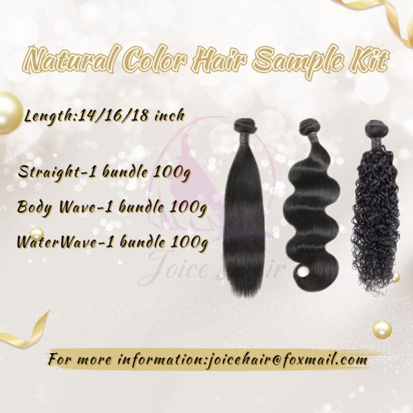 Natural Color Hair Sample Pack III - 3 Patterns ST/BW/WW