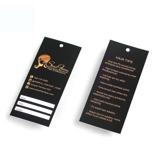 Custom Logo Tags For Hair Extensions