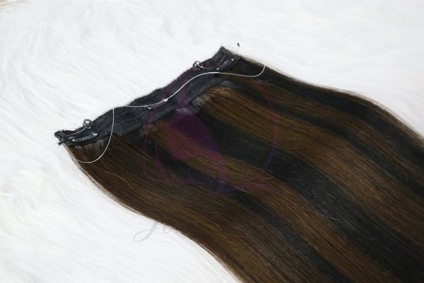 HALO HAIR EXTENSION PREMIUM HAIR DARK COLOR - Image 4