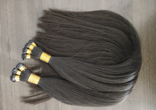 HANDTIED WEFTS HAIR EXTENSION RAW VIRGIN HAIR photo review