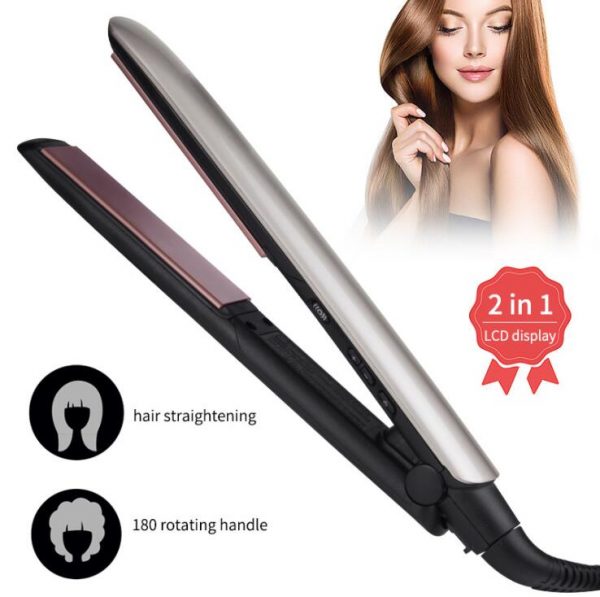 Hair Straightener Flat Iron 2in1 Straightener and Curler - Image 2