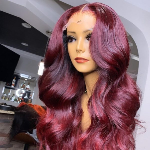 COLOR #99j 13x4 LACE FRONT WIG STRAIGHT/BODY WAVE/OTHER TEXTURE