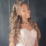 Color Honey Blonde Highlight 13x4 Lace Frontal Wig photo review