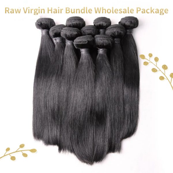 Raw Virgin Hair Bundle Human Hair Wholesale Package10pcs Same Length