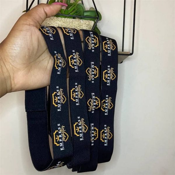 Custom Logo Adjustable Custom Velcro Elastic Band for Wig Lace Melt - Image 5