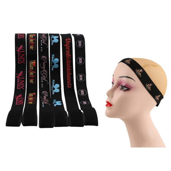 Custom Logo Adjustable Custom Velcro Elastic Band for Wig Lace Melt - Image 3