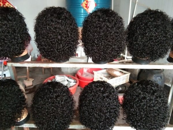 PIXIE CUT LACE FRONT WIG REMY HAIR CURLY WIG - Image 3