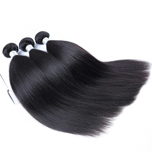 LIGHT YAKI STRAIGHT HAIR BUNDLE NATURAL COLOR - Image 2