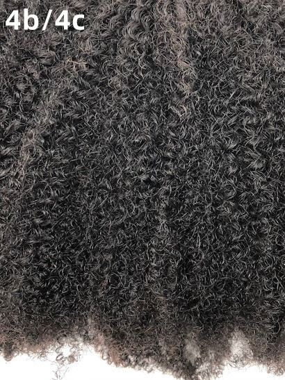 Afro kinky coliy 4b4c hair texture