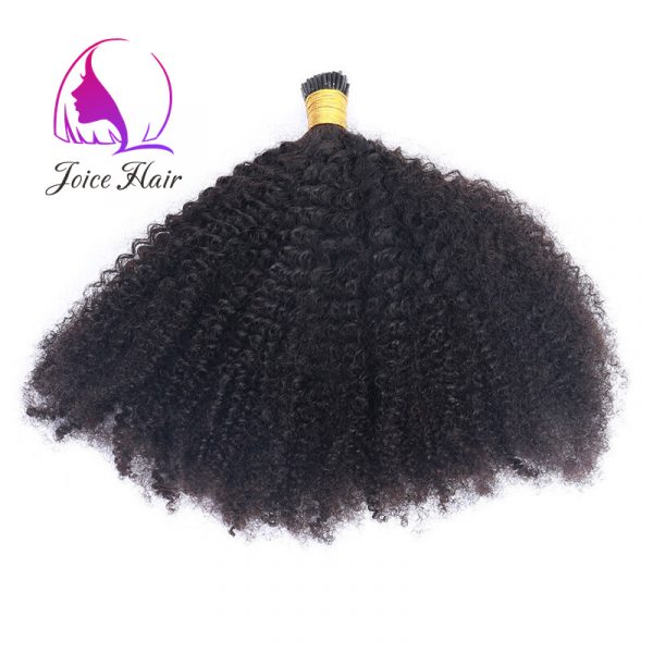 Afro Kinky Coily Curly I Tip Hair Extenstions (100 pieces) 3a/3b/3c/4a/4b/4c Texture