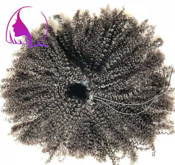 Drawstring Ponytail Hair Extenstions Afro Kinky Coily Curly 3a/3b/3c/4a/4b/4c Texture - Image 3