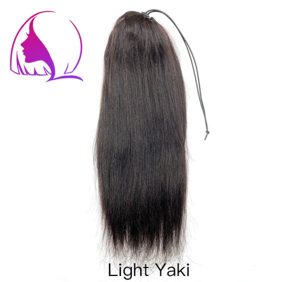 Drawstring Ponytail Hair Extenstions Afro Kinky Coily Curly 3a/3b/3c/4a/4b/4c Texture - Image 5