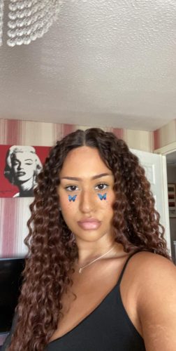 Spanish Curly Wave Lace Frontal/Closure Remy Hair Bob Wig photo review