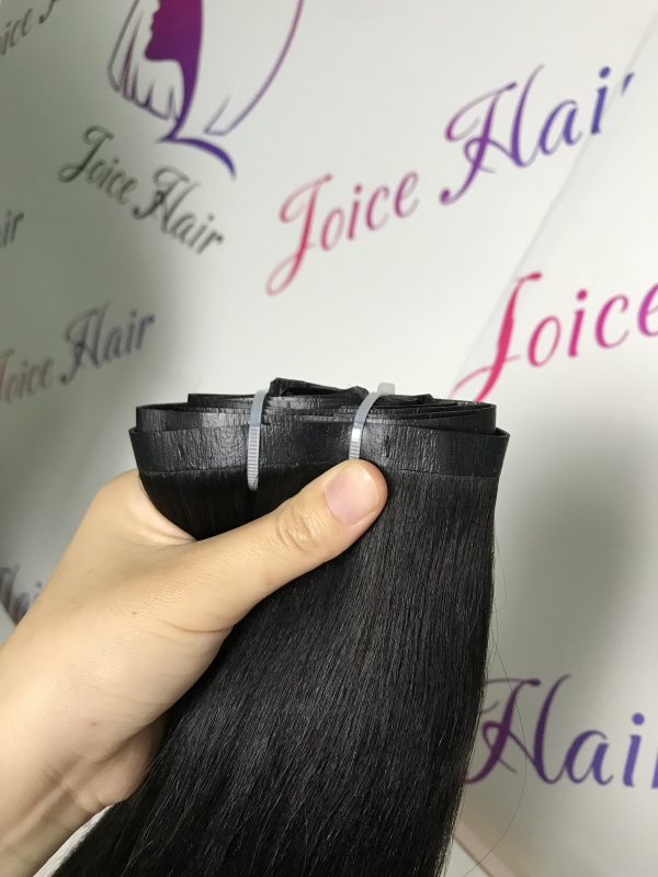 Seamless Clip In Extensions Yaki / Light Yaki Hair Textures