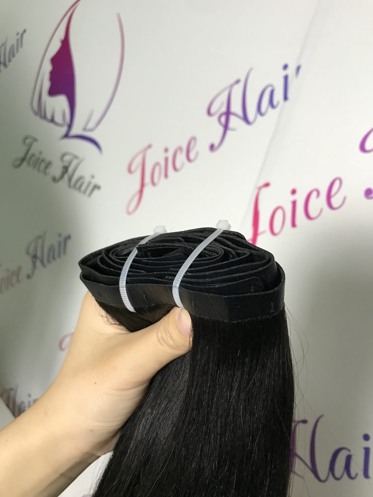 Seamless Clip In Extensions Yaki / Light Yaki Hair Textures Joice Hair