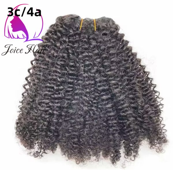 3c/4a Texture Afro Kinky Curly Hair Double Drawn Hair Bundle