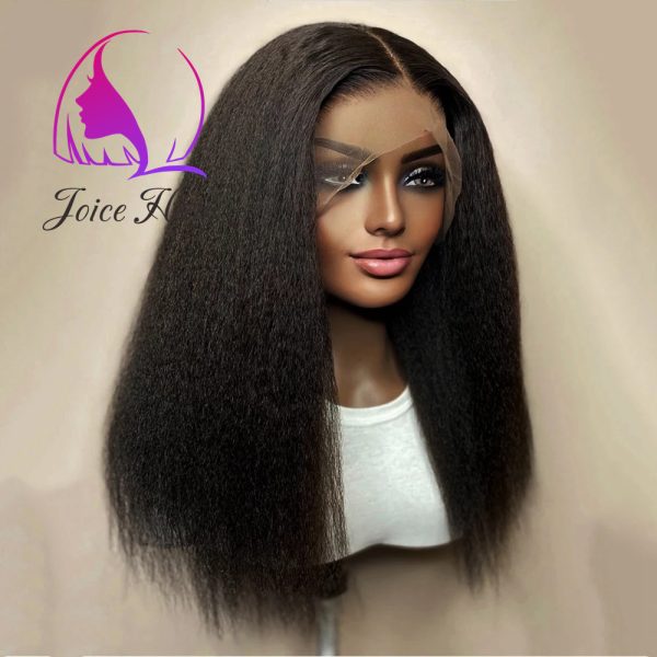 Joice Hair Kinky Straight Lace Wig Blowout Look