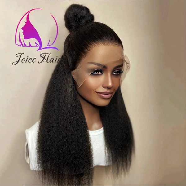 Joice Hair Kinky Straight Lace Wig Blowout Look - Image 2