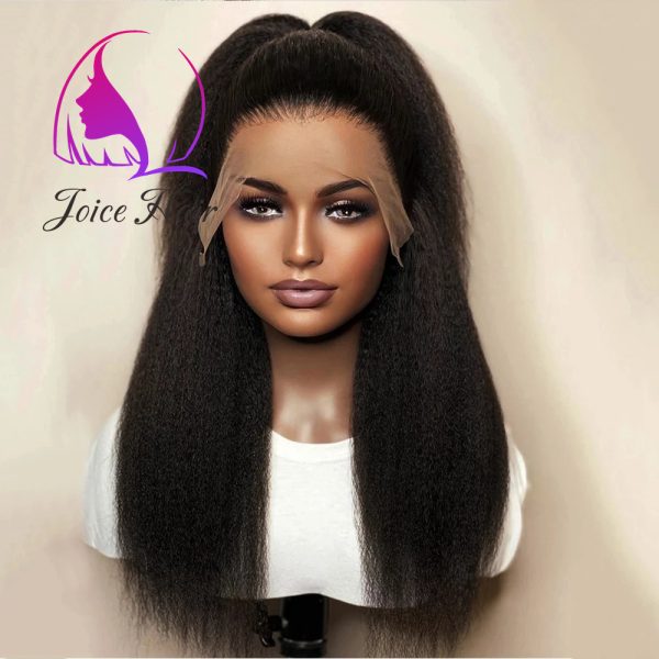 Joice Hair Kinky Straight Lace Wig Blowout Look - Image 3