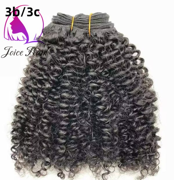 3b/3c Texture Kinky Curly Hair Double Drawn Hair Bundle