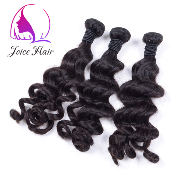 LOOSE CURLY HAIR BUNDLES NATURAL COLOR HUMAN HAIR