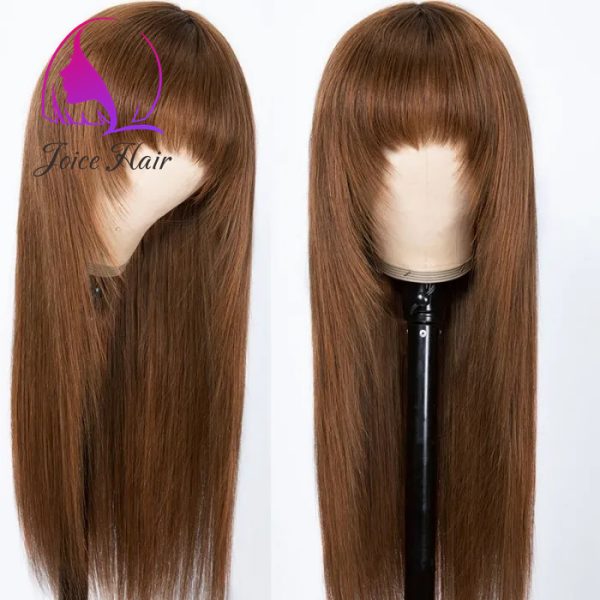Joice Hair Layer Cut Bang Wig Dark Brown Honey Blonde Wig