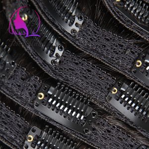 LACE CLIP-IN PREMIUM HAIR EXTENSION SOLID DARK COLOR